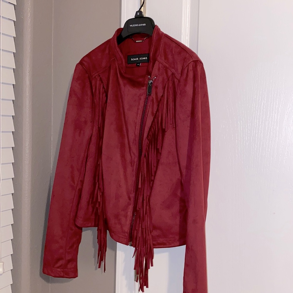 Wilson’s Leather Suede Fringe Jacket